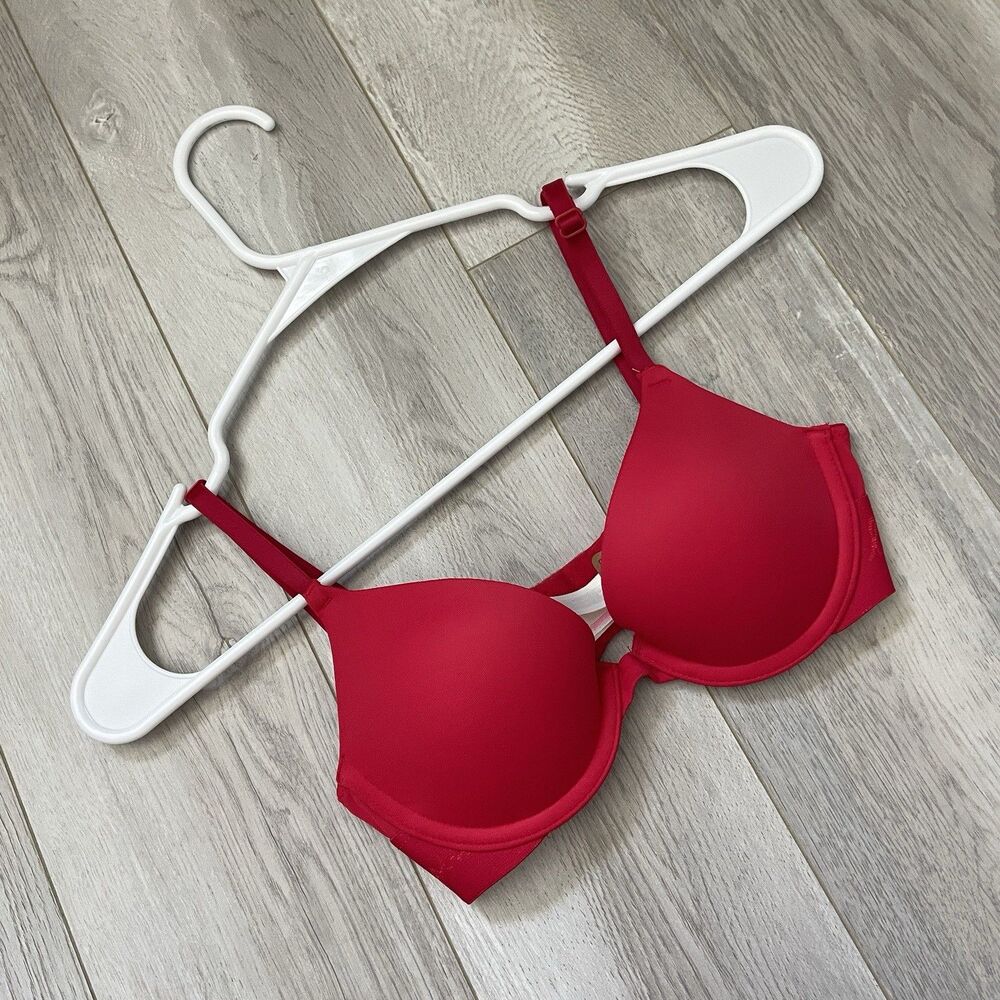 Victorias Secret Bra everywhere push up womens Red (size 28B) comfy everyday
